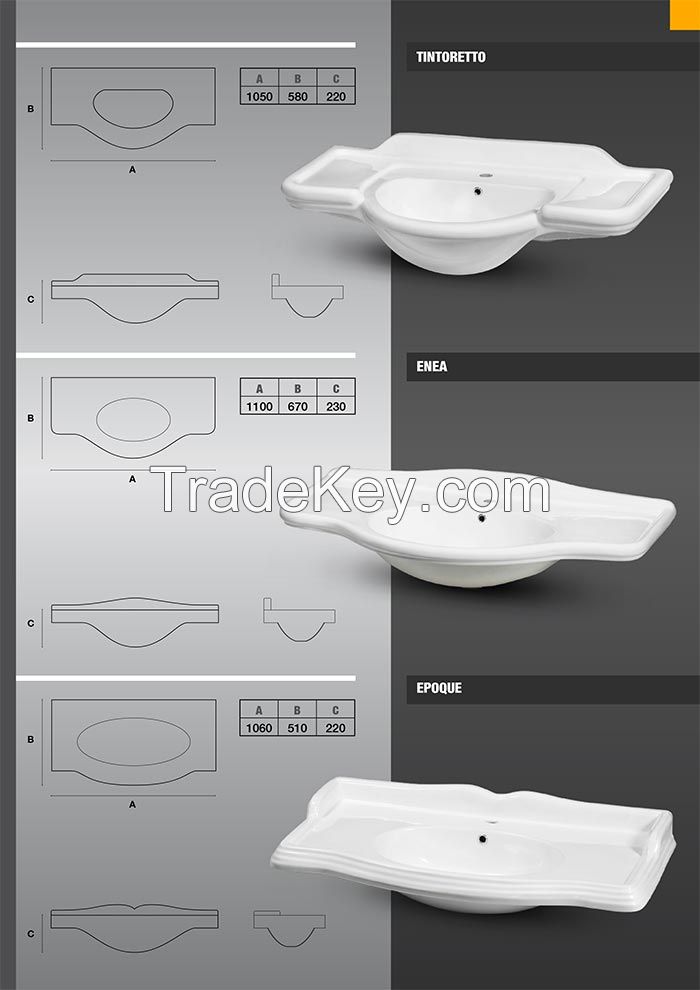 Ceramic wash basins