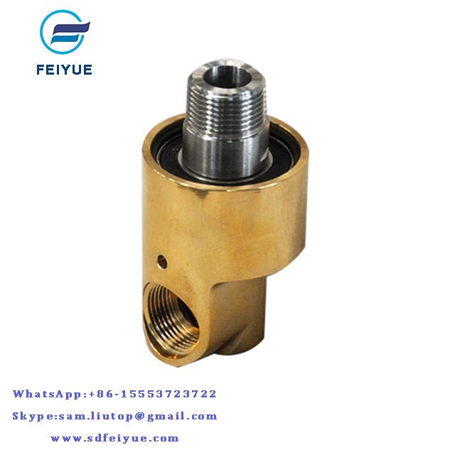 2" inch dual flow rotary union copper pipe flange female npt swivel union water rotary joint