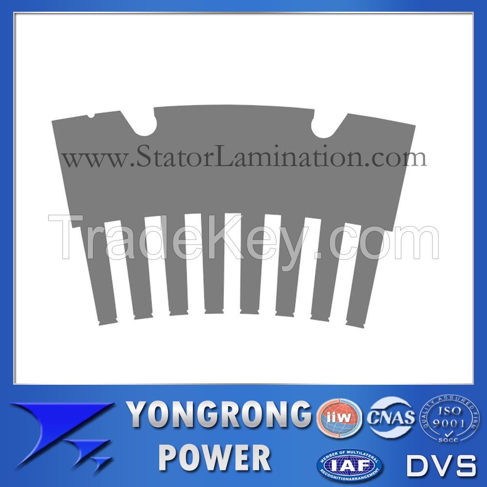 Premium Efficiency Electric Silicon Steel Stator Segment Lamination