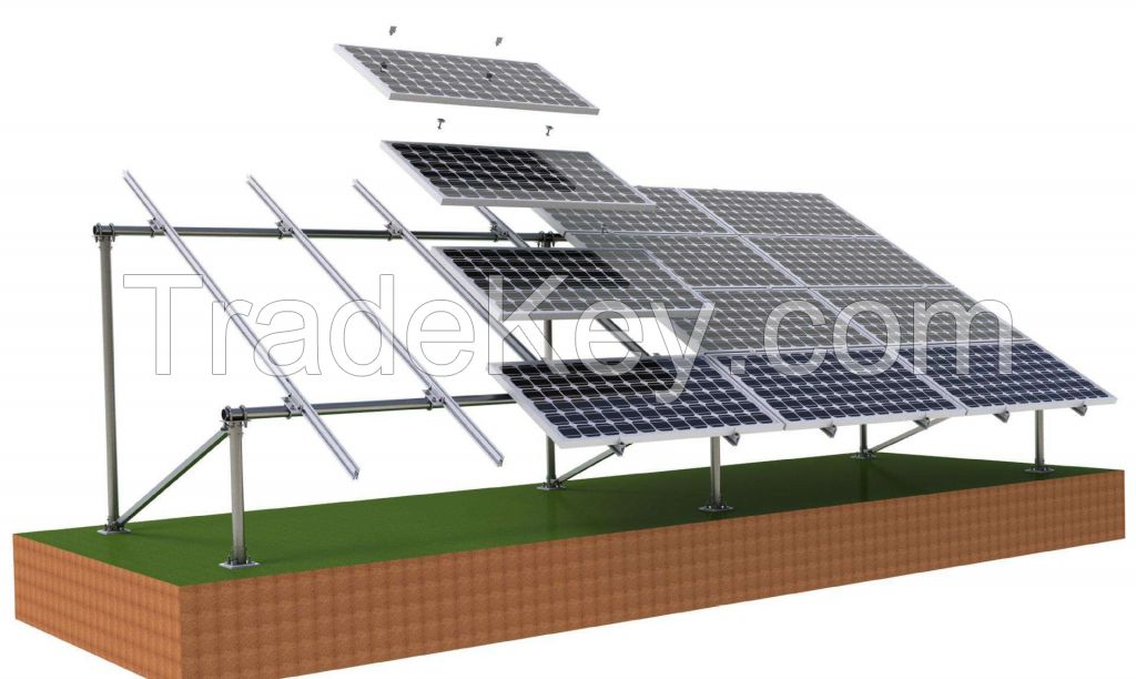 Solar-energy support frame