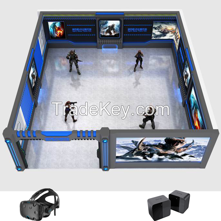 Multiplayer Interactive simulator 9D VR technology Indoor projector shooting games equipment