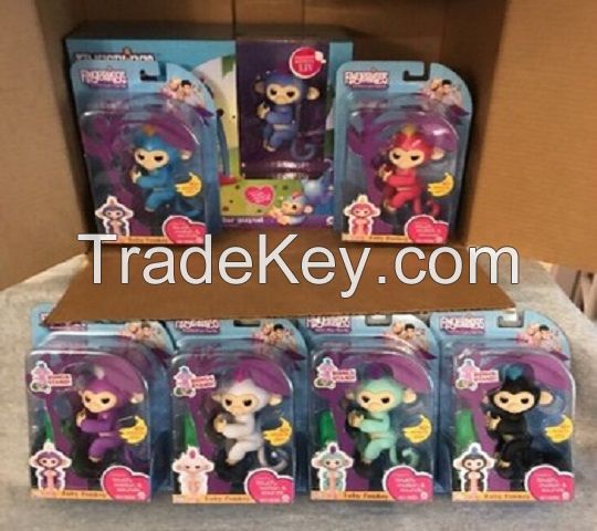  AVAILABLE IN NEW STOCK Fingerlings Baby Interactive Monkey BELLA PINK 6 SET