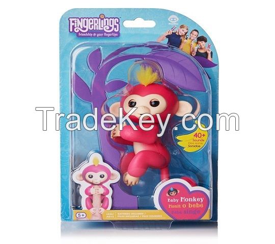 AVAILABLE IN NEW STOCK Fingerlings Baby Interactive Monkey BELLA PINK 40 Sounds