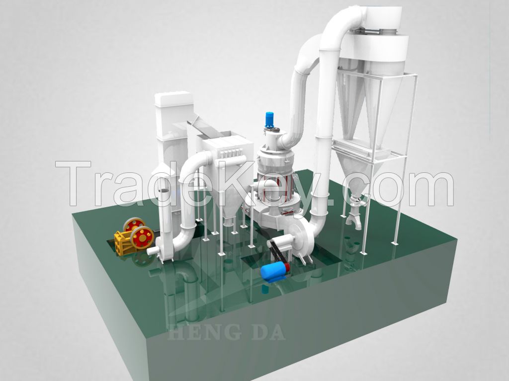 HD1620 high pressure low vibration raymond grinding mill of hengda suppliers