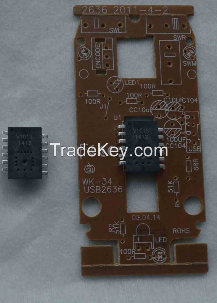 Wired mouse IC V101S KA2B DIP12L USB interface replace A2636