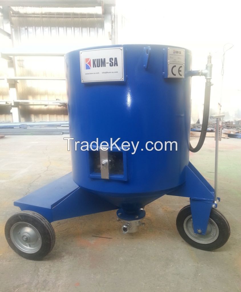 PORTABLE PRESSURIZED SANDBLASTING MACHINE