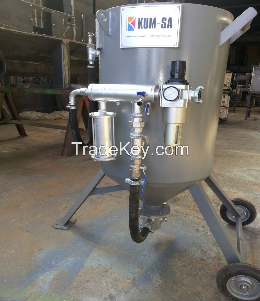 PORTABLE PRESSURIZED SANDBLASTING MACHINE