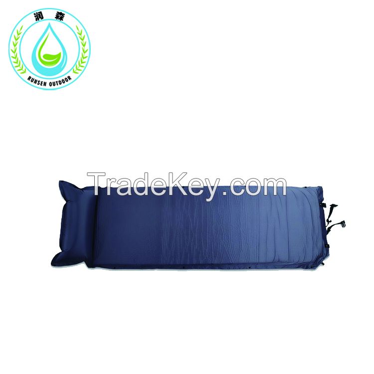 Sleeping Pad with Pillow Picnic Camping Hiking Inflatable Mat