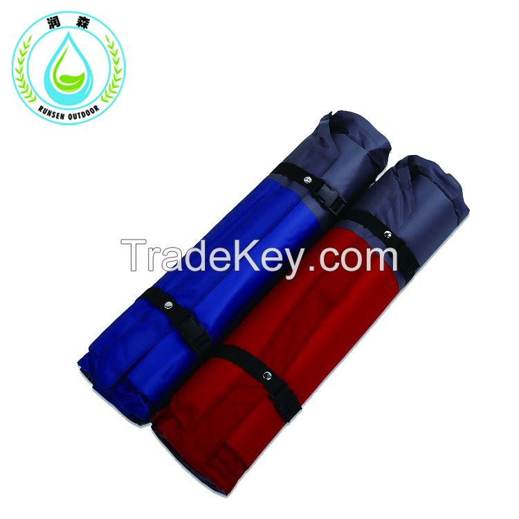 Sleeping Pad With Pillow Picnic Camping Hiking Inflatable Mat