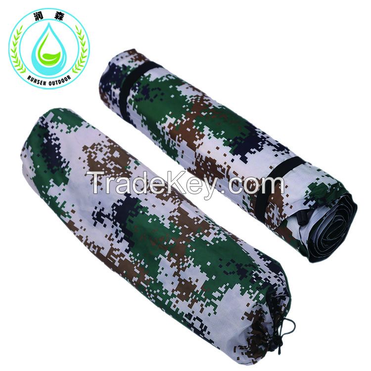 Single person Camouflage inflatable cushion outdoor sleeping  automatic inflatable mat