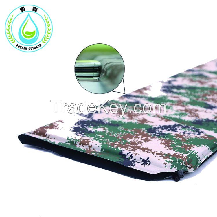 RUNSEN Double person Camouflage inflatable sleeping pad moisture-proof pad camping automatic inflatable mat