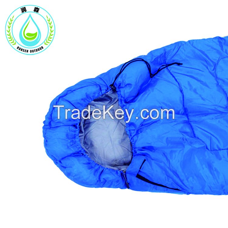 RUNSEN Have Hat Outdoor Brand Envelope Sleeping bed Camping Travel Hiking Easy Carry  Sleeping bags