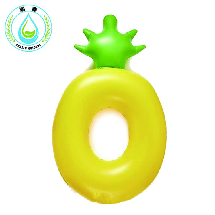 RUNSEN Inflatable185cm pineapple Giant Pool Float Mattress Bed Sunbathe Beach Mat Swimming Ring Circle Water Party inflatable toy