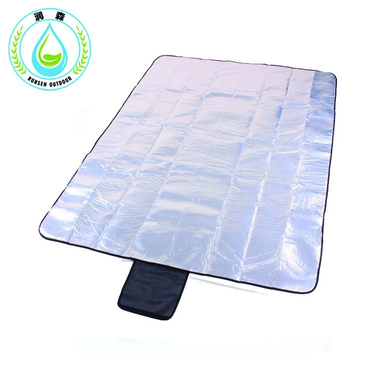 RUNSEN Cashmere Picnic Mat waterproof Aluminum Film Tent Sleeping Pad Foldable Beach Camping mat blanket Cushion picnic mat