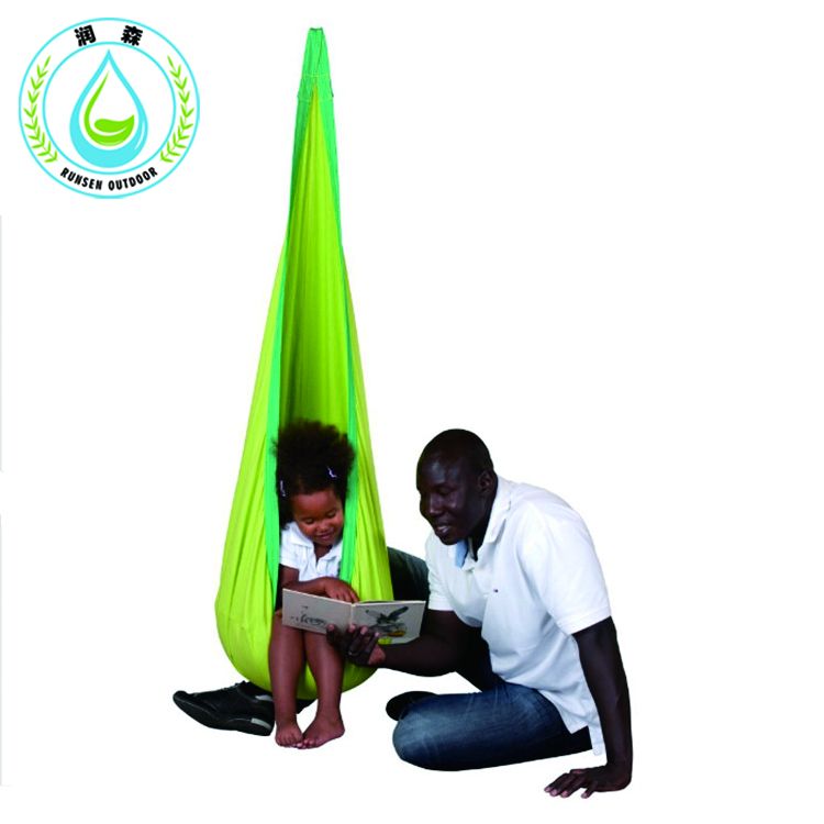RUNSEN Baby Inflatable Hammock Kids Hanging Chair Indoor/Outdoor Child Swing Chair with Inflatable Cushion hammock