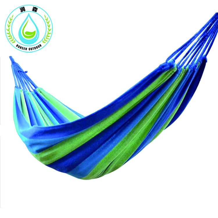  RUNSEN Portable Camping Garden Beach Travel Hammock Outdoor Ultralight Colorful Cotton Polyester Swing Bed Hammock