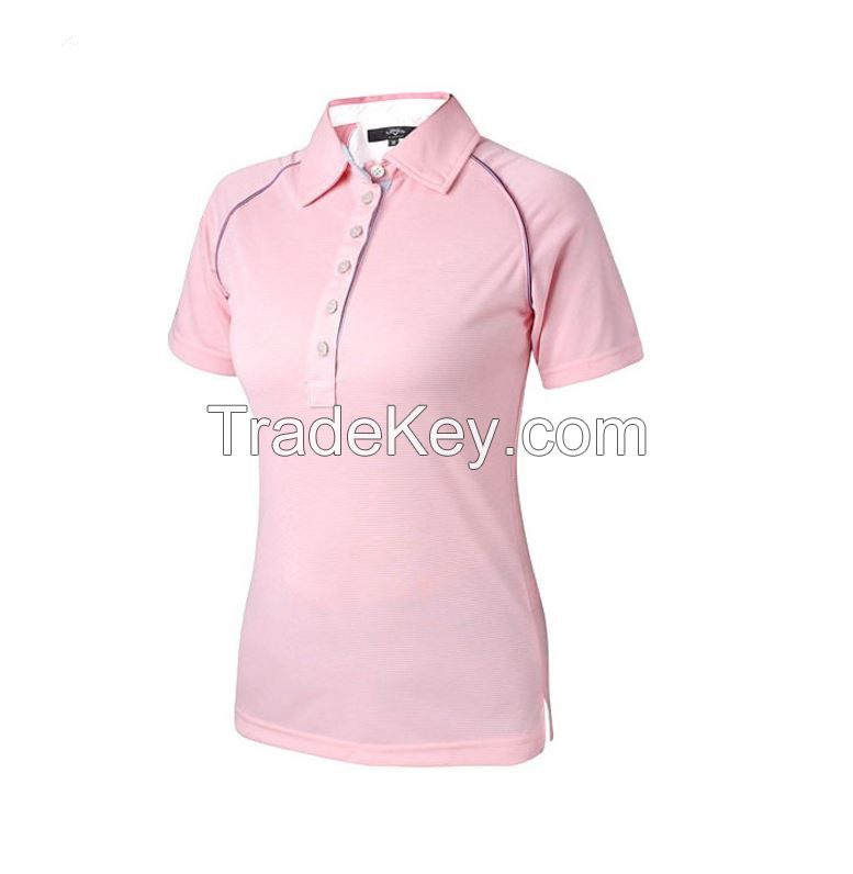 On sale!hot sell summer woman polo shirt high quality free iron