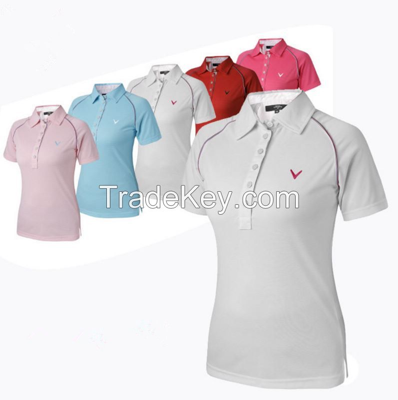 On sale!hot sell summer woman polo shirt high quality free iron