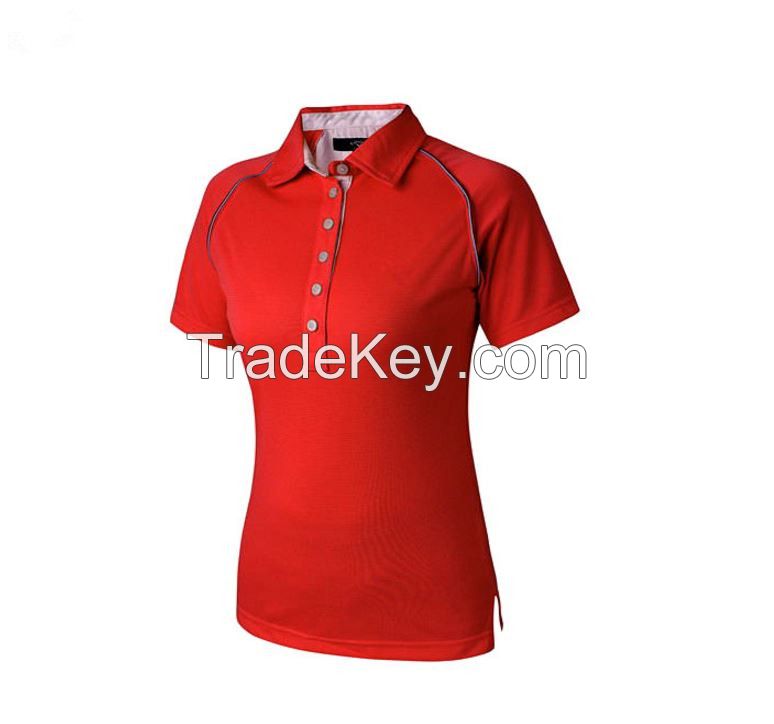 On sale!hot sell summer woman polo shirt high quality free iron