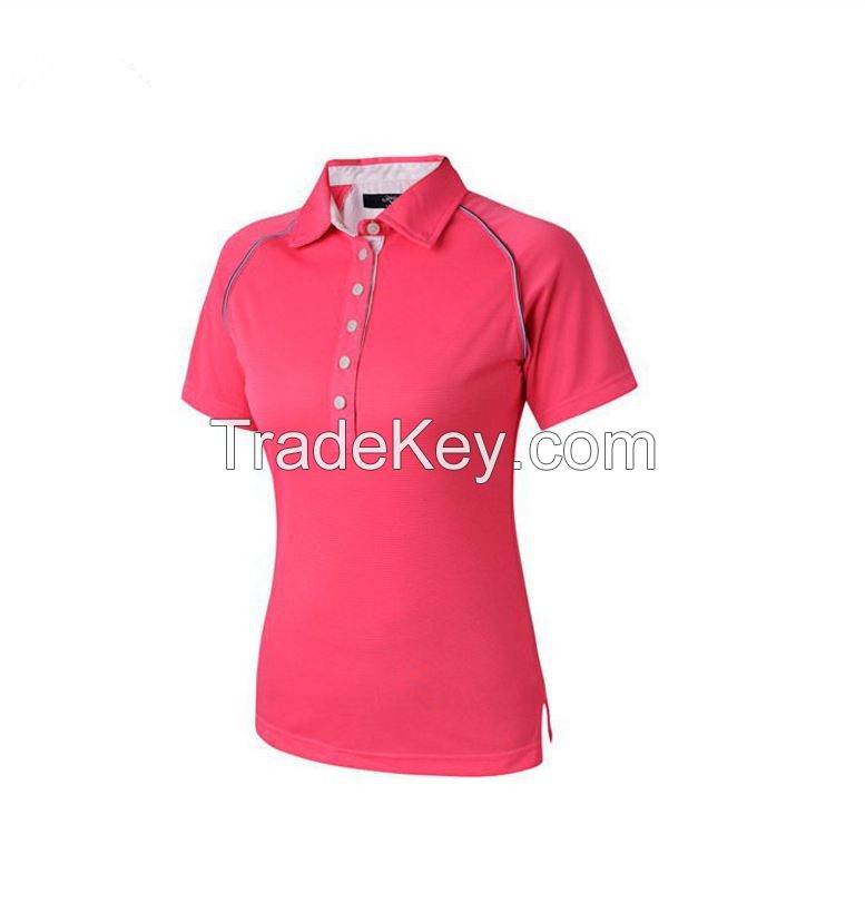 On sale!hot sell summer woman polo shirt high quality free iron