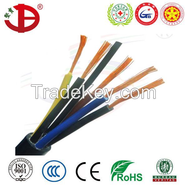 IEC60227 53 PVC Insulated and PVC Sheathed Flexible Electric Cable RVV Cable