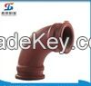Abrasive Resistant R275 90 Degree Concrete Pump Elbow Joint Pipes