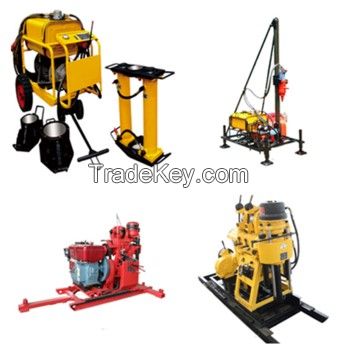 2018 small portable soil rock borehole drilling machines price 30m