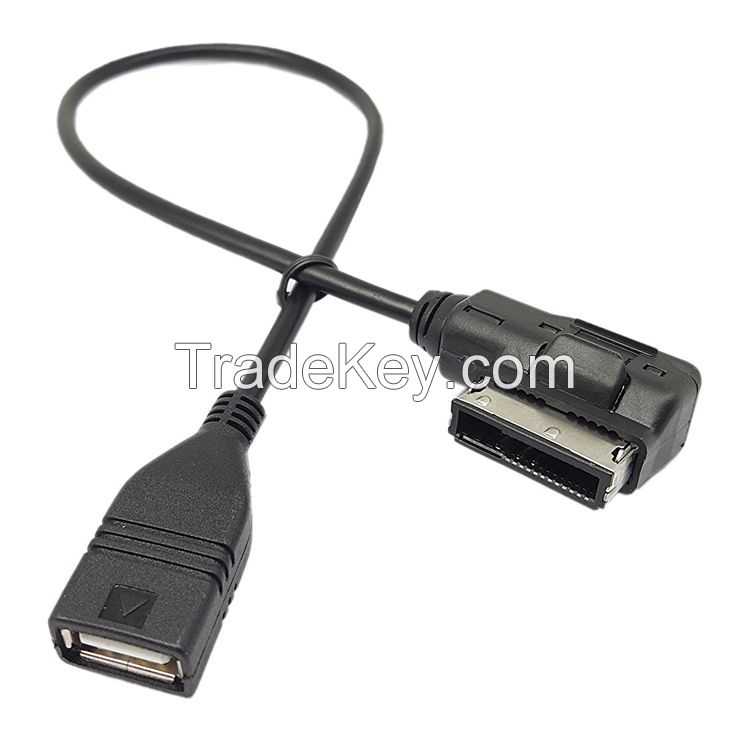AMI MMI USB Connection Audio Cable for Audi A3 A4 S4 A6 S6 A8 Q5 Q7 R8 TT Volkswagen Jetta GTI GLI Passat CC Tiguan Touareg EOS
