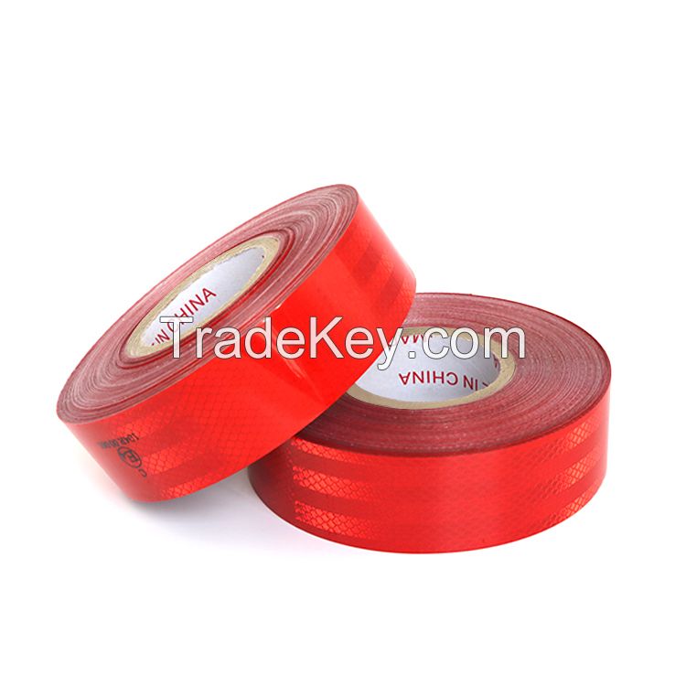 Red Color Conspicuity Marking Tape Reflective Tape for Trucks