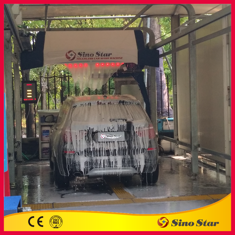 Touchless car wash machine