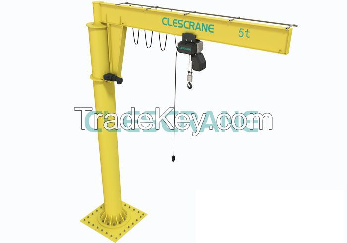 Clescrane 5t Pillar Mounted Slewing Jib Crane