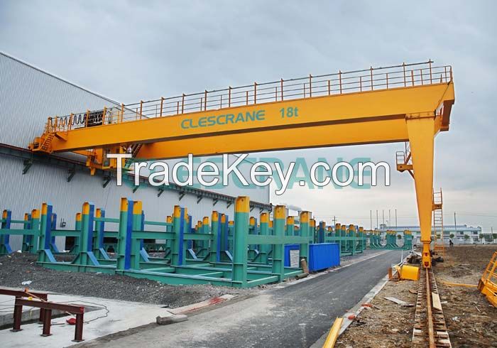 Clescrane 1-320t semi-gantry track travelling crane 