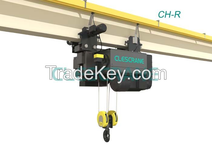 Clescrane 10t 20t electric wire rope hoist for crane
