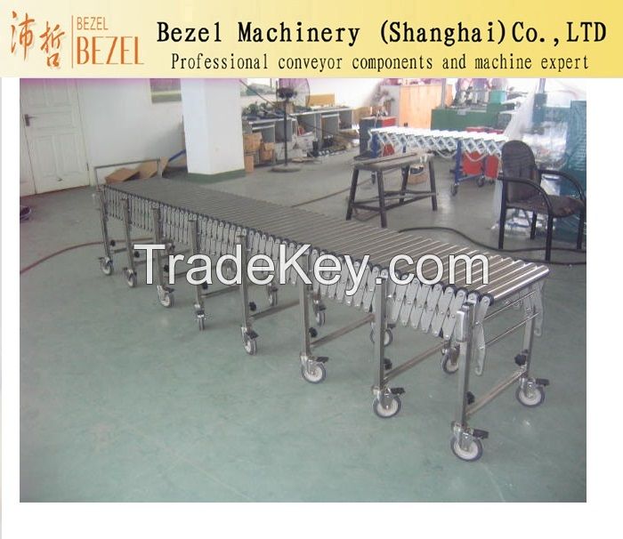 expand roller conveyor elastic roller conveyor