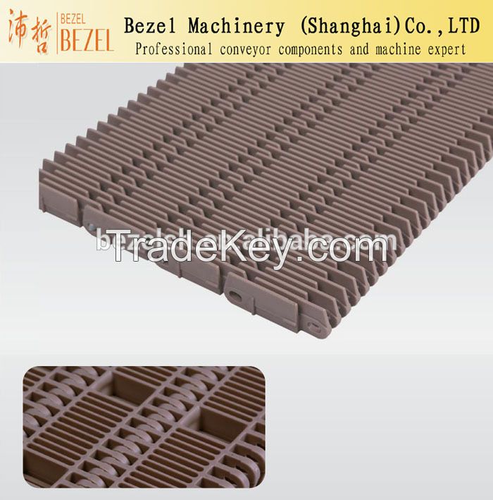 Ribbed modular belt modular conveyor belt