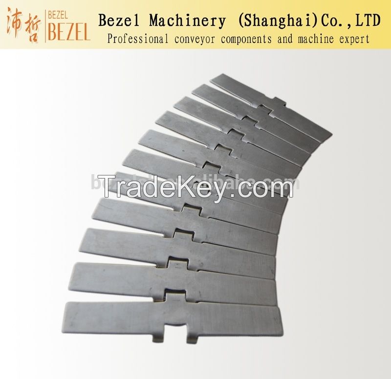 single hinge stainless steel flat top conveyor top chain