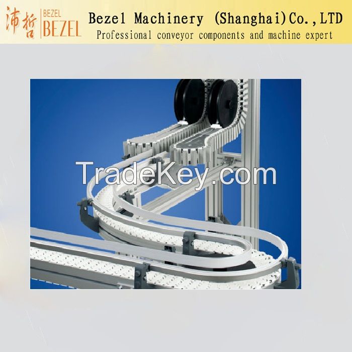 plastic POM table top chain conveyor slat top chain conveyor supplier