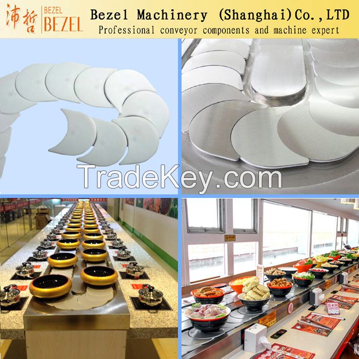 stainless steel Sushi top chain Belt Conveyor