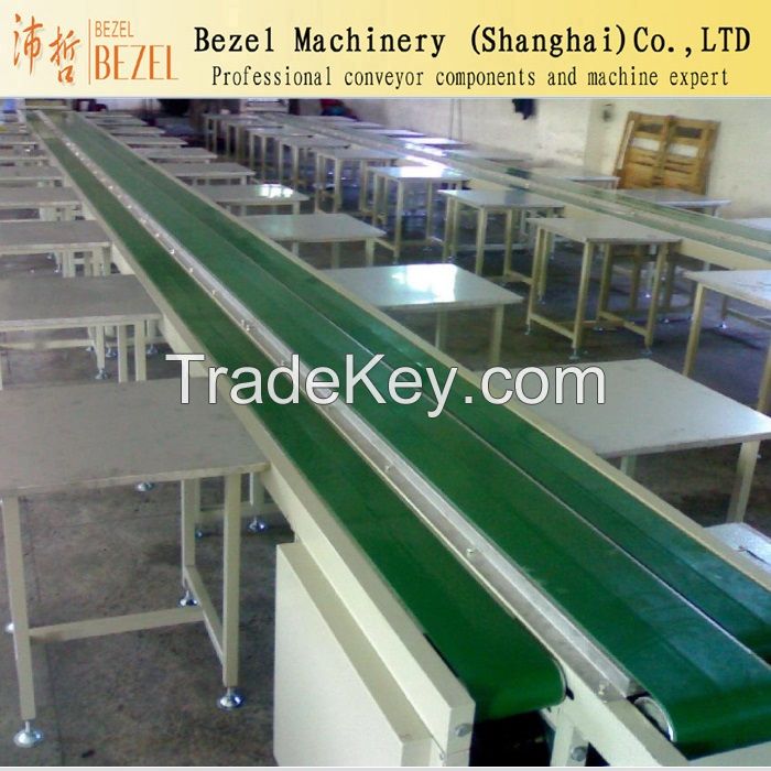 PVC belt conveyor system