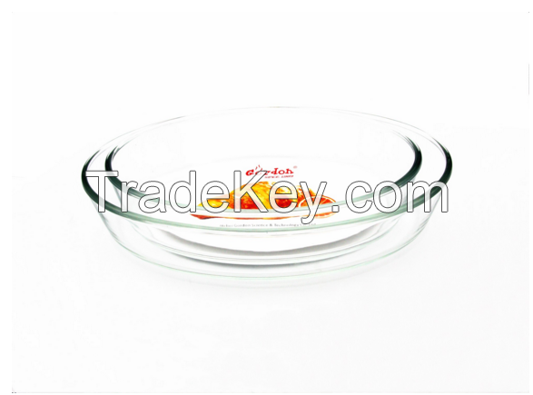 Oval glass baking dish