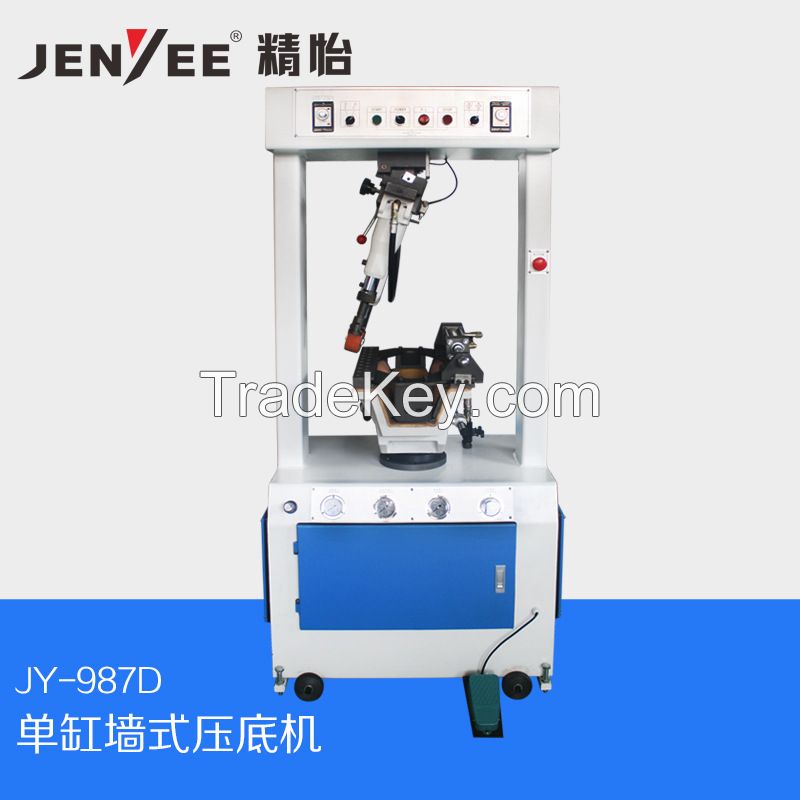 Jy-987d Single Cylinder Gantry Walled Shoes Sole Attaching Machine