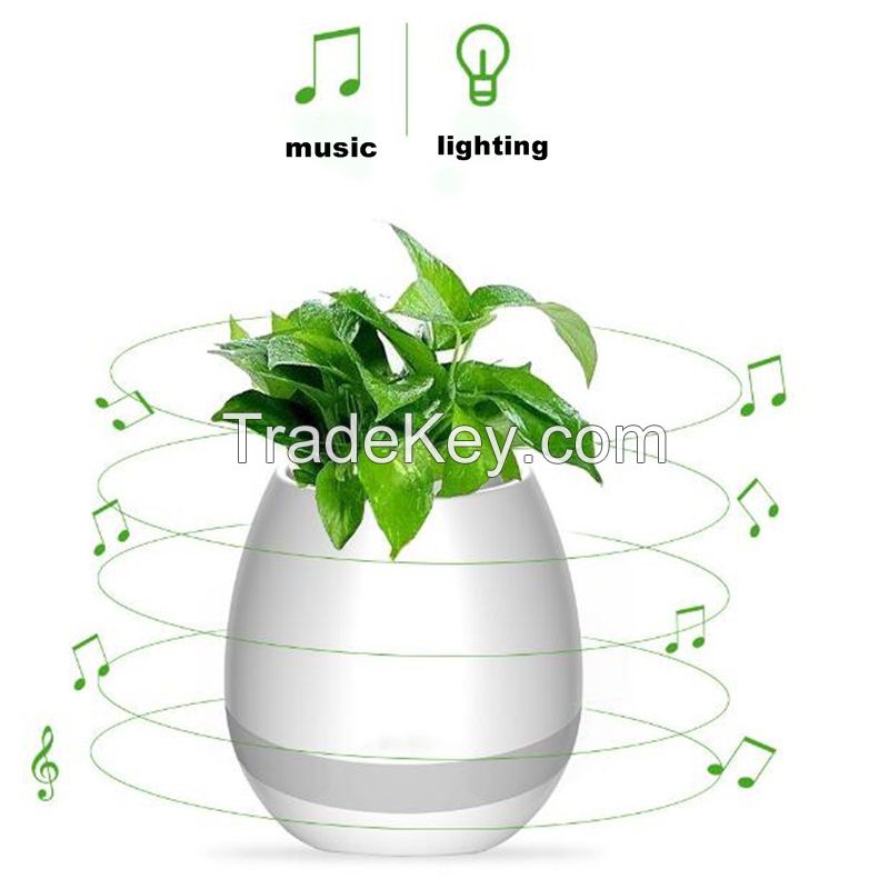 music plant pot with bluetooth speaker