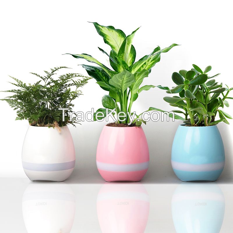 music plant pot with bluetooth speaker