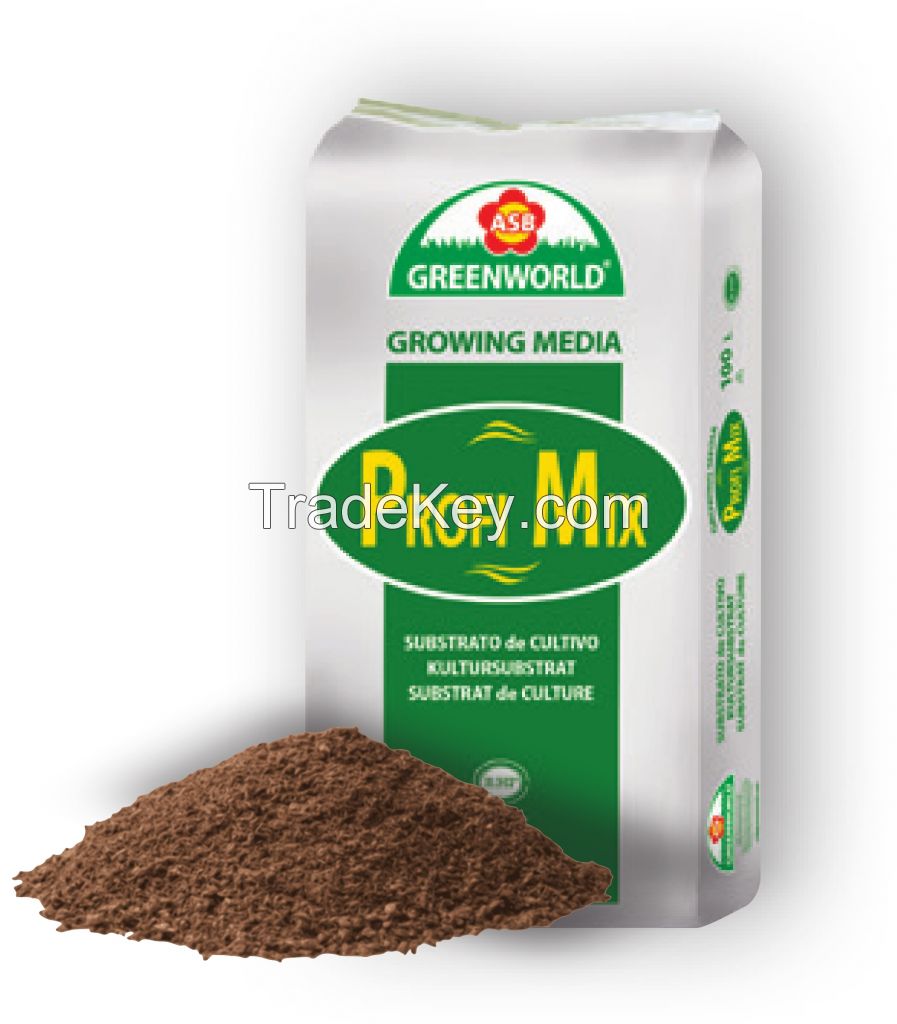 Peat based substrate for pot plants