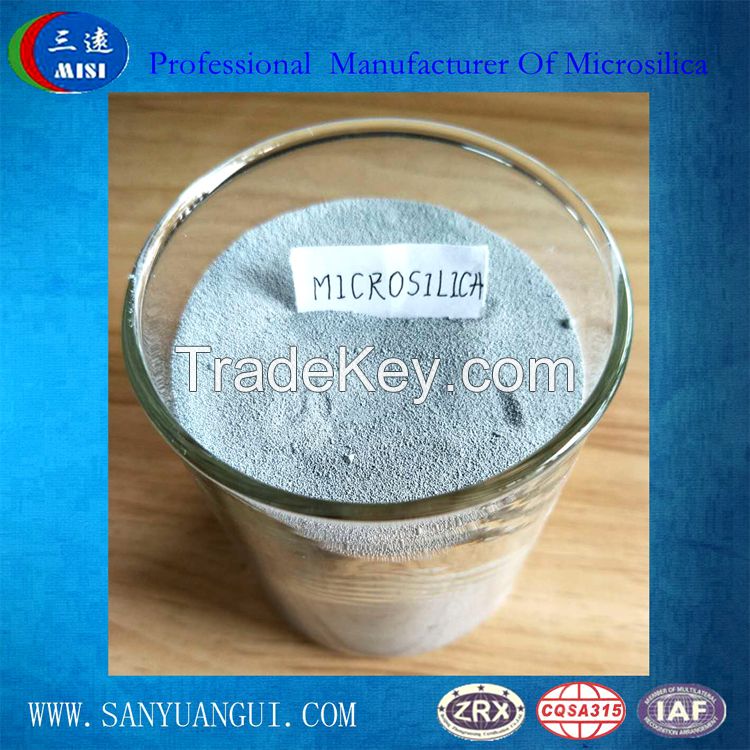 Microsilica / silica fume amorphous for cement made in China 