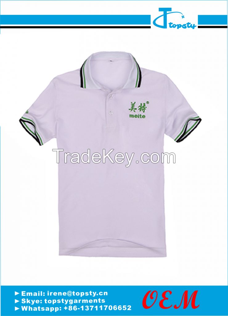 Customized cotton men's polo shirts