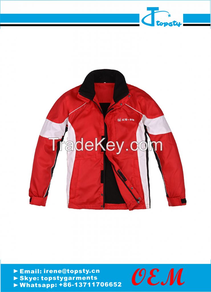 customized high quality polyester winter jacket 