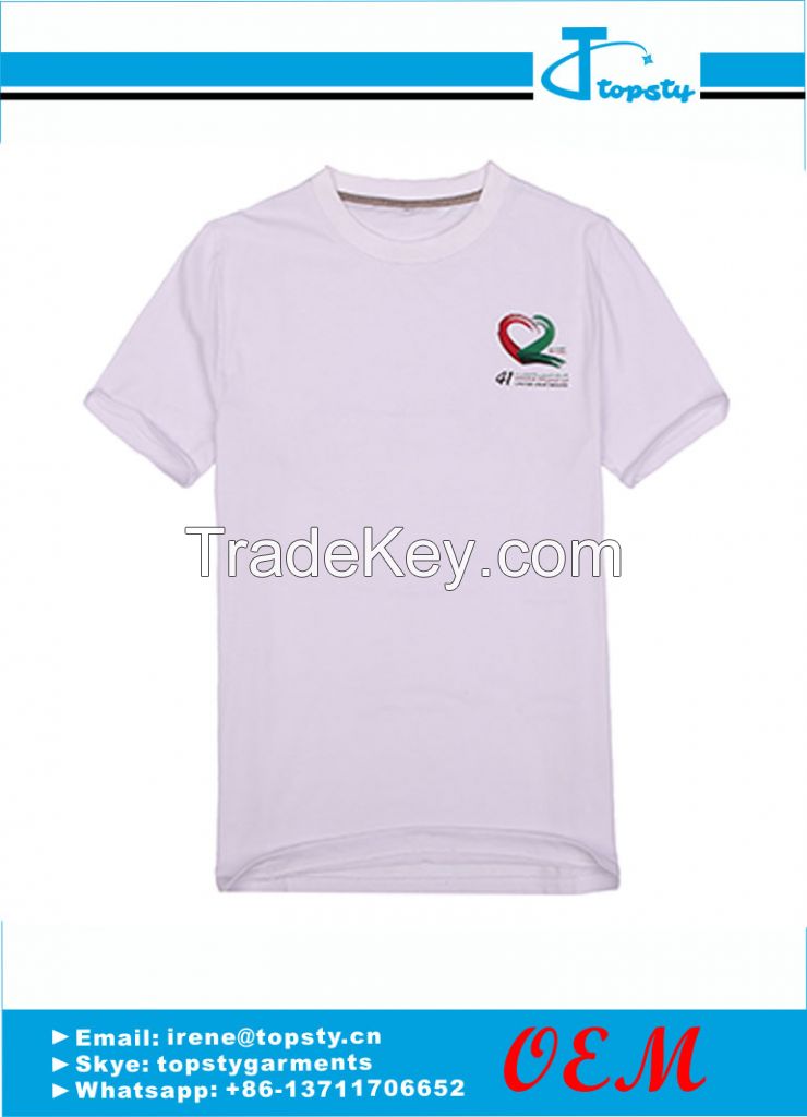 customized cotton men's promotional t shirts