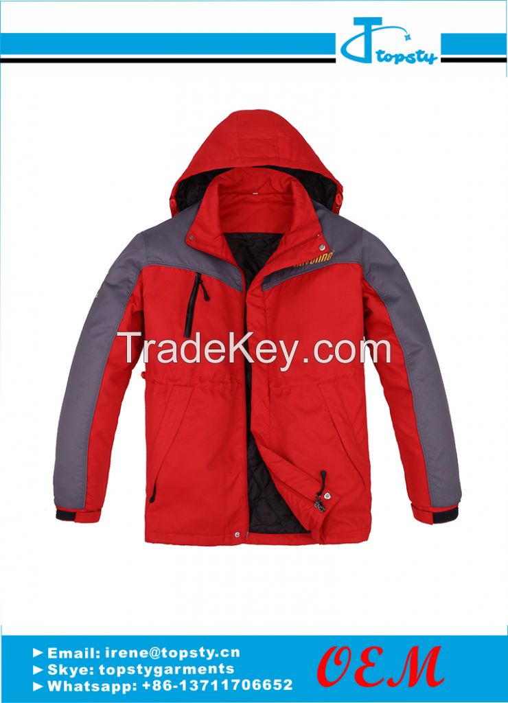 customized high quality polyester winter jacket 