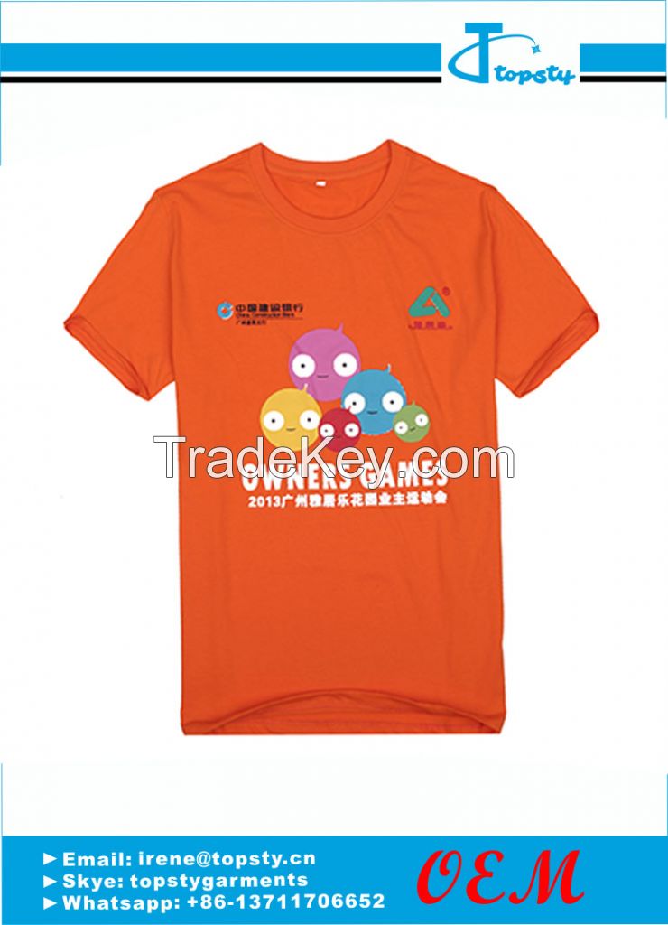 customized cotton men's promotional t shirts